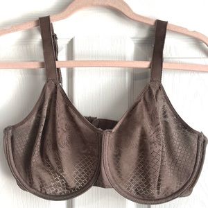 Wacoal Visual Effects Minimizer Underwire Unlined Rum Raisin 34G